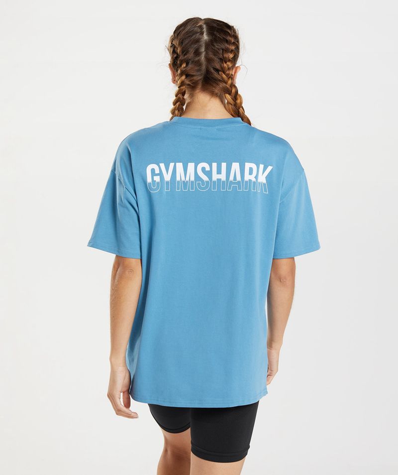 Gymshark T-Shirts Price - Turquoise Womens Legacy Oversized